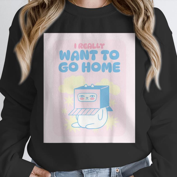 Fun Cute Introvert Cat Character Quote Men Women Unisex Sweatshirt Fun Cute Introvert Cat Character Quote Men Women Unisex Sweatshirt