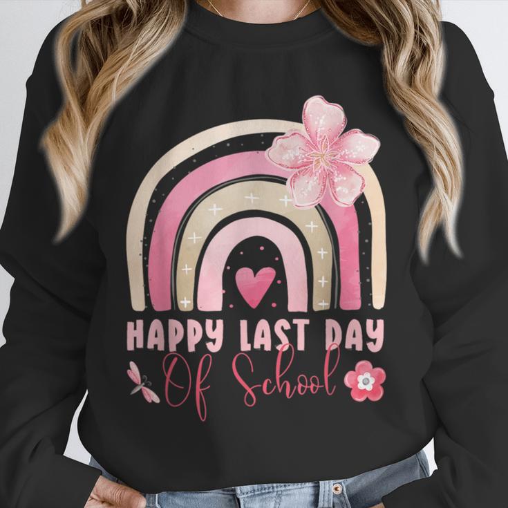 Fun Happy Last Day Of School Girl Student Graduation Rainbow Unisex Sweatshirt