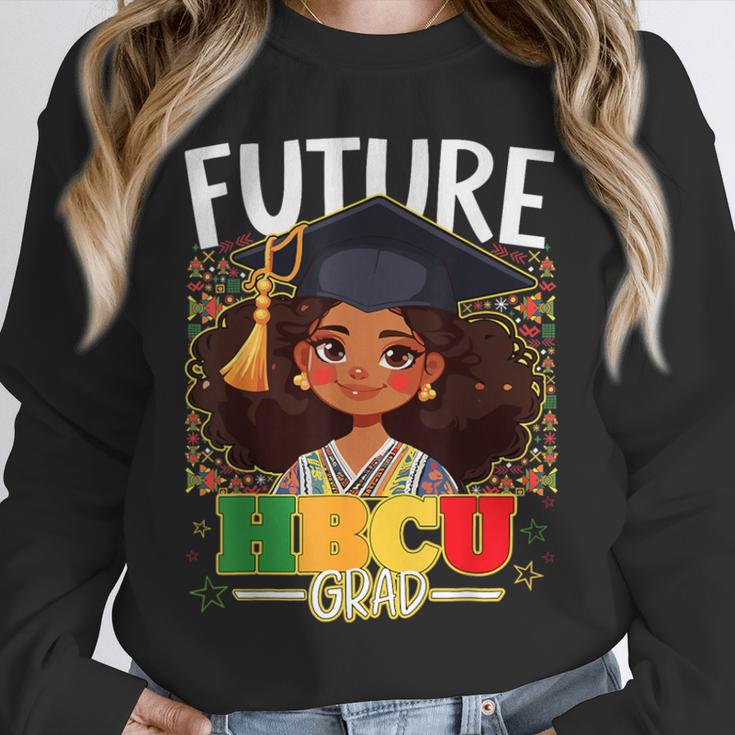 Future HBCU Grad Afro Girl College Graduation Kids Unisex Sweatshirt