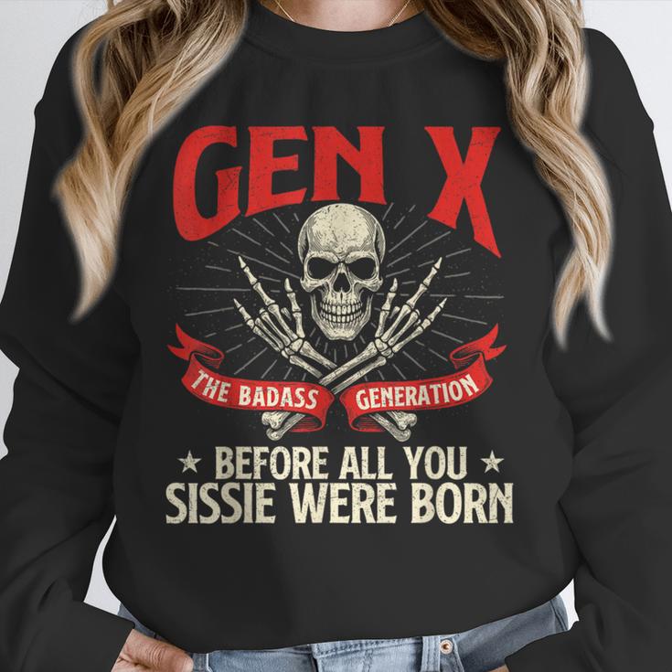 Gen X The Badass Generation Generation X Gen Xer Nostalgia Unisex Sweatshirt