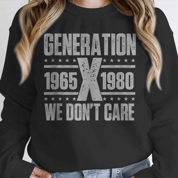 Generation X We Don't Care Gen X Gen Xer Nostalgia Unisex Sweatshirt