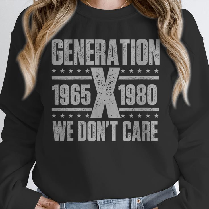 Generation X We Don't Care Gen X Gen Xer Nostalgia Unisex Sweatshirt