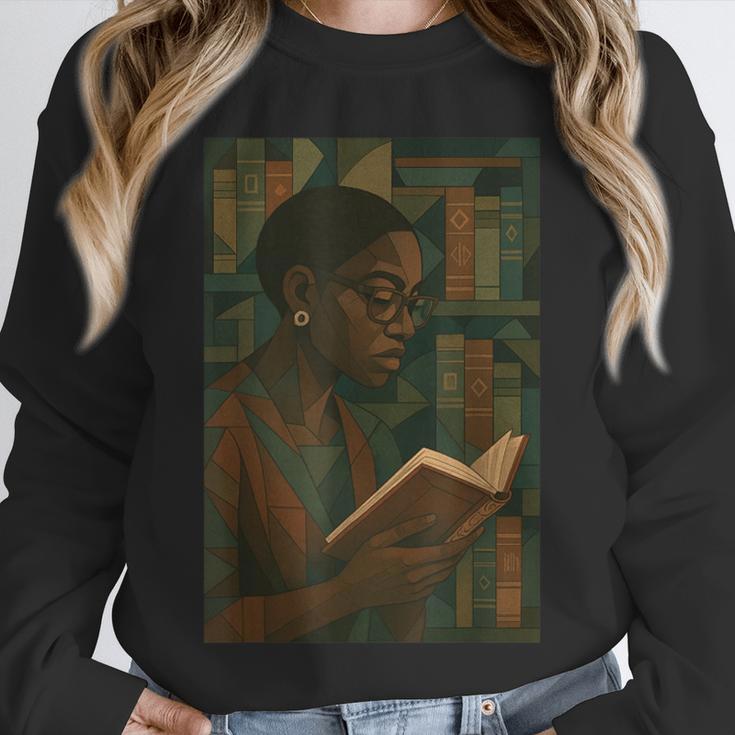Geometric History Educated Women Teacher Book Melanin Unisex Sweatshirt Geometric History Educated Women Teacher Book Melanin Unisex Sweatshirt