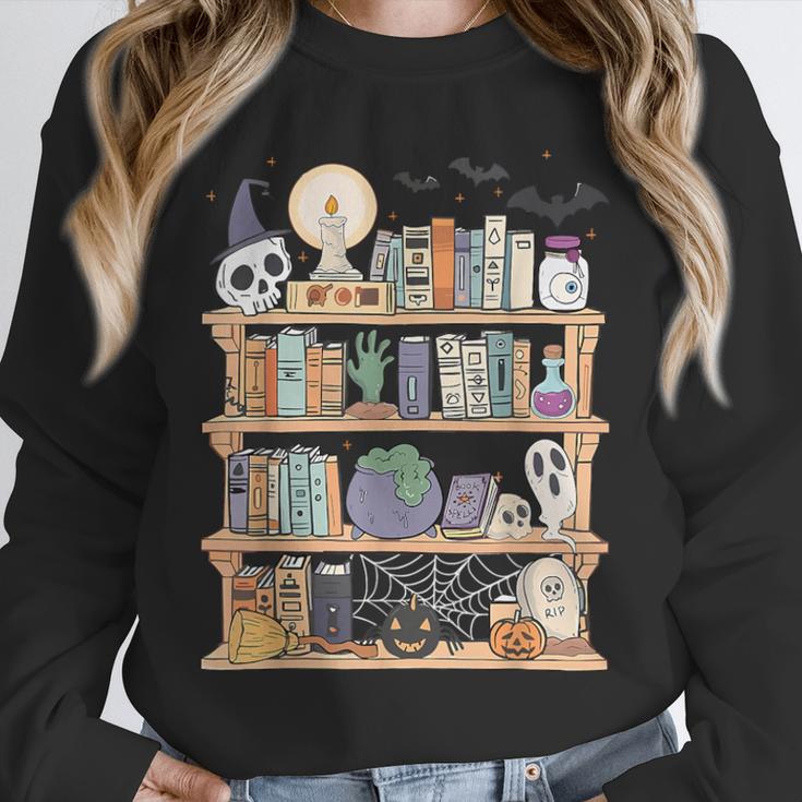 Ghost Book Reading Books Lover Teacher Happy Halloween Unisex Sweatshirt