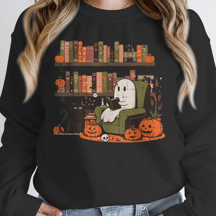 Ghost Library Reading Books Halloween Men Women Kids Unisex Sweatshirt Ghost Library Reading Books Halloween Men Women Kids Unisex Sweatshirt