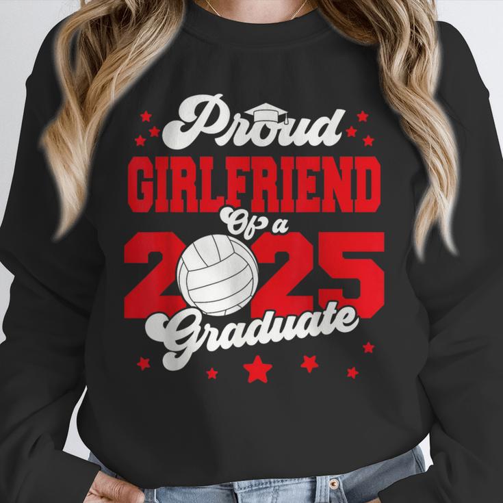 Girlfriend Of a 2025 Graduate Prom Graduation 25 VolleyBall Unisex Sweatshirt