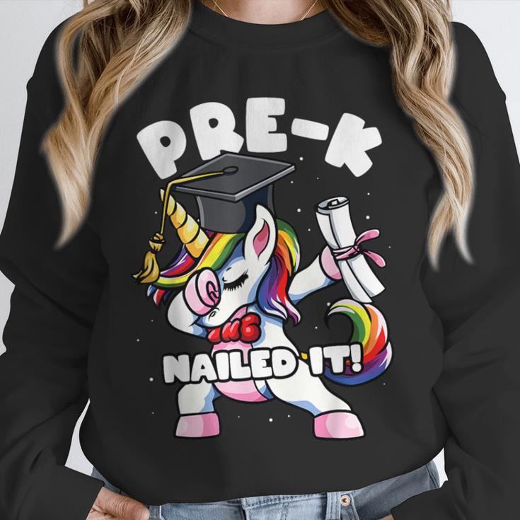 Girls Dabbing Unicorn Pre-K PreSchool Nailed It Graduation Unisex Sweatshirt