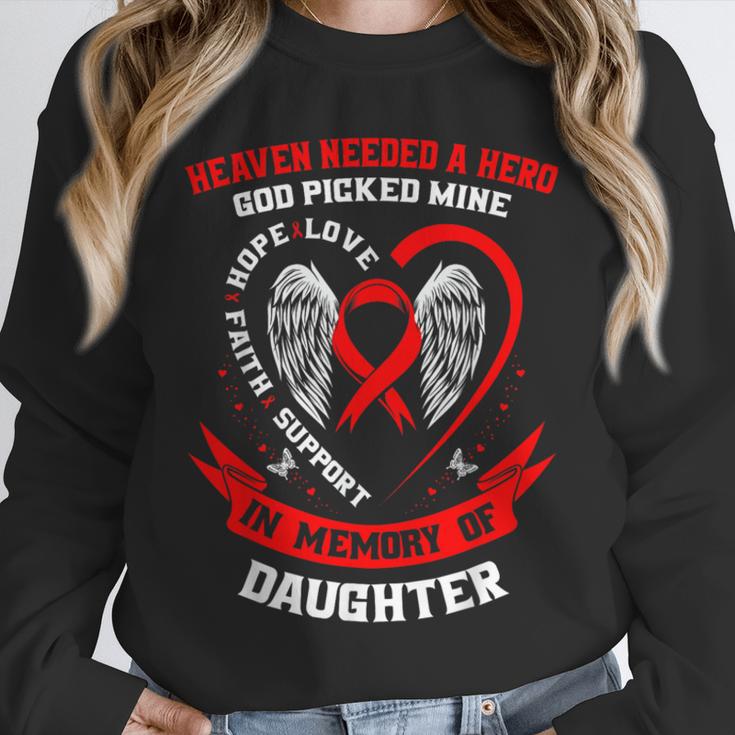 Go Red In Memory Of Daughter Heart Disease Awareness Graphic Unisex Sweatshirt Go Red In Memory Of Daughter Heart Disease Awareness Graphic Unisex Sweatshirt