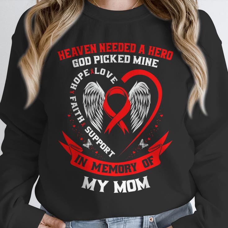 Go Red In Memory Of Mom Heart Disease Awareness Memorial Unisex Sweatshirt Go Red In Memory Of Mom Heart Disease Awareness Memorial Unisex Sweatshirt