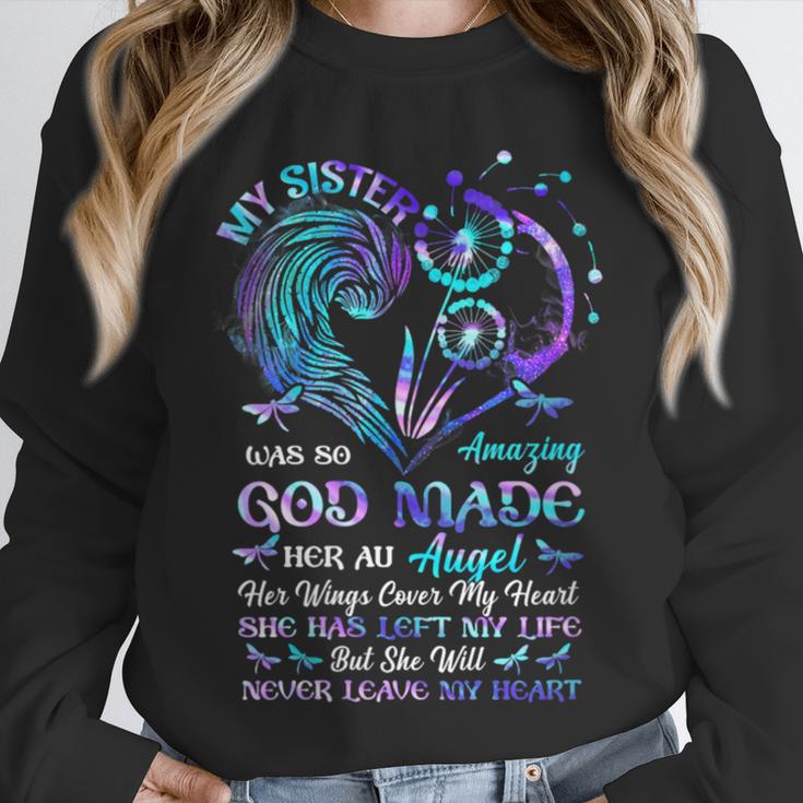 God Made-My Sister An Angel In Heaven In Memory Christian Unisex Sweatshirt God Made-My Sister An Angel In Heaven In Memory Christian Unisex Sweatshirt