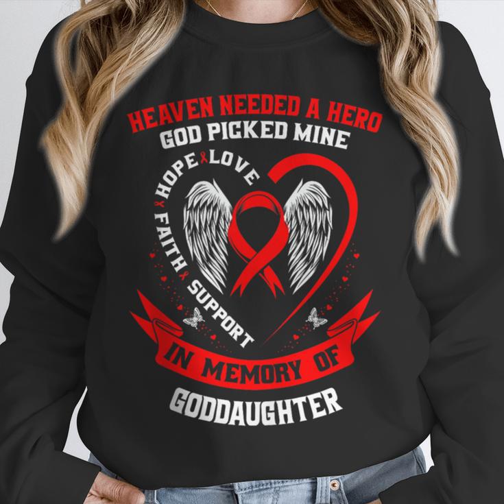Goddaughter Heart Disease Awareness In Remembrance Memory Of Unisex Sweatshirt Goddaughter Heart Disease Awareness In Remembrance Memory Of Unisex Sweatshirt