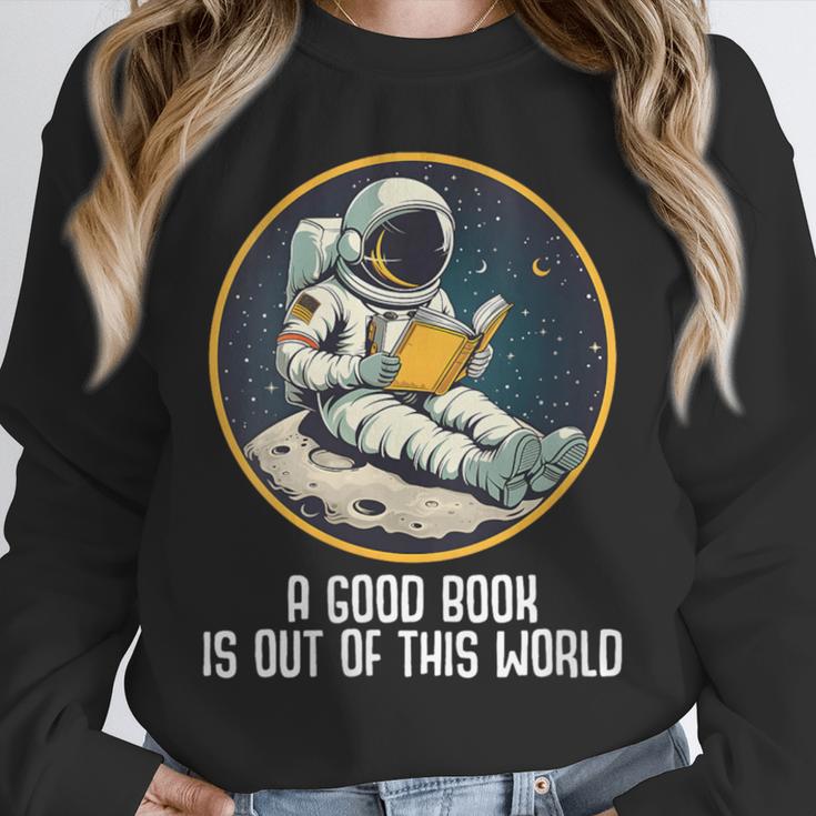 Good Book Is Out Of This World Space Reading Lover Unisex Sweatshirt