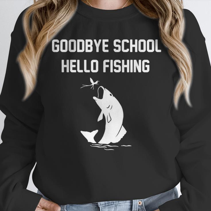 Goodbye School Hello Fishing Graduation T-Shirt Unisex Sweatshirt