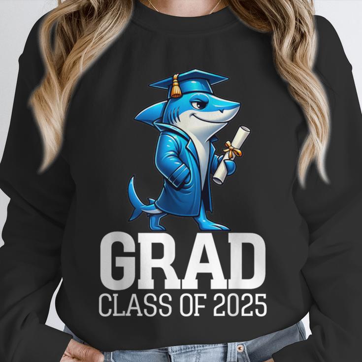 Grad Class Of 2025 Boys Shark Graduation Graduated Unisex Sweatshirt