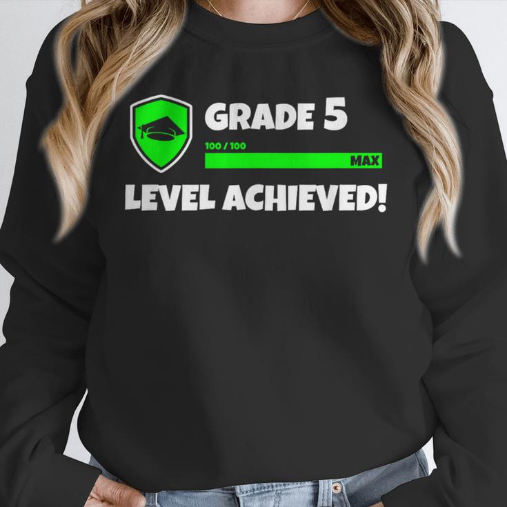 Grade 5 Level Achieved Video Gamer 5th Grade Graduation Unisex Sweatshirt