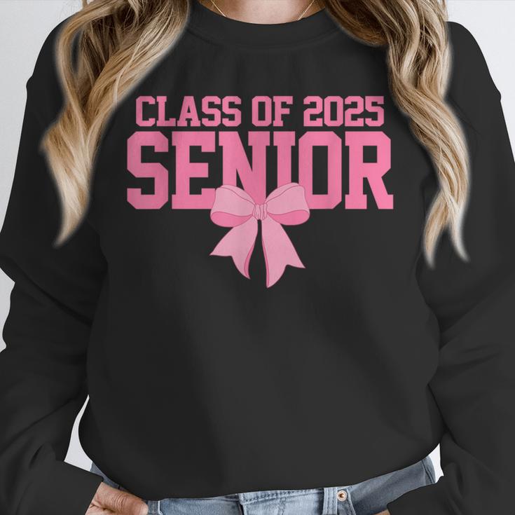 Graduate 2025 Class Of 2025 Senior Coquette Bow Graduation Unisex Sweatshirt
