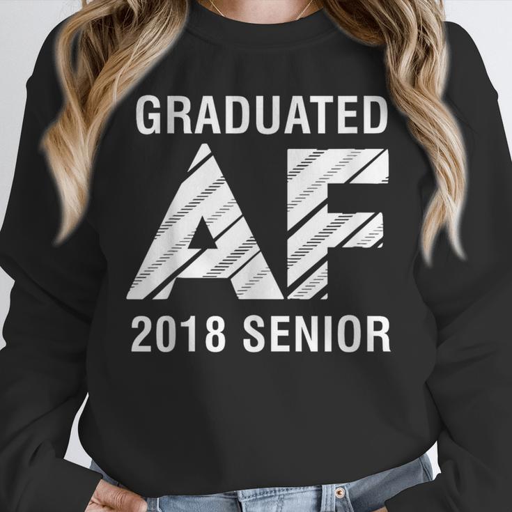 Graduated AF 2018 Senior Graduation Shirt Unisex Sweatshirt