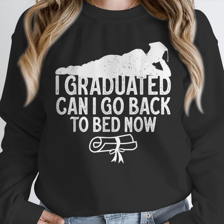 I Graduated Can I Go Back To Bed Now Graduation Men Unisex Sweatshirt