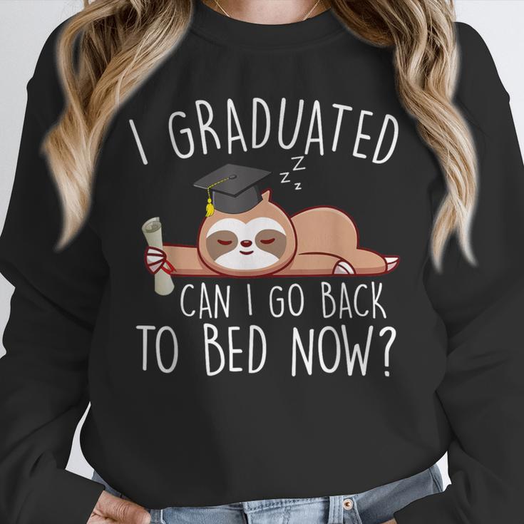 I Graduated Can I Go Back To Bed Now Shirts Graduation Unisex Sweatshirt
