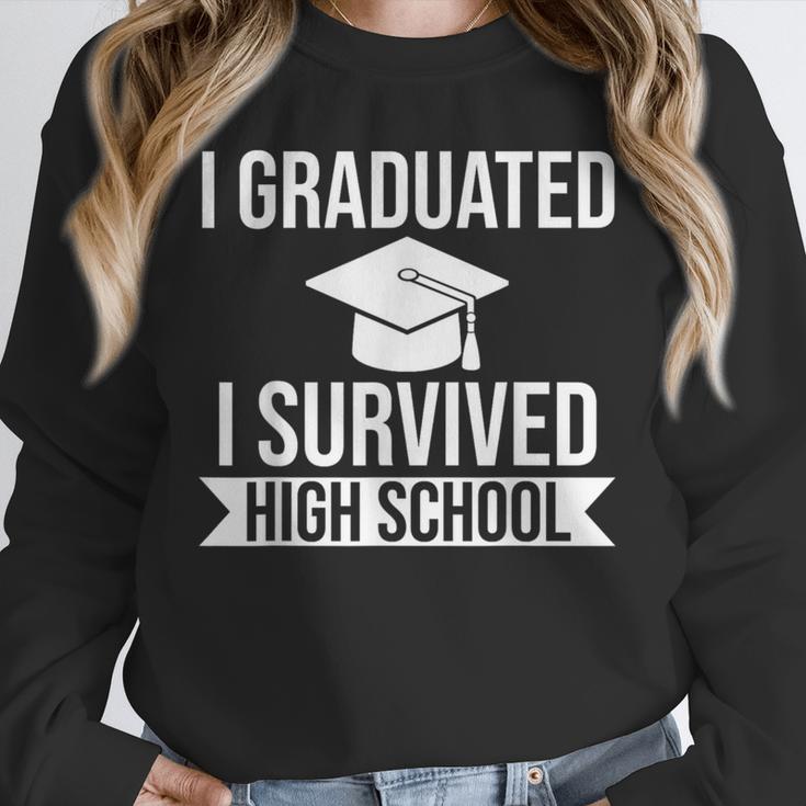 I Graduated I Survived High School Graduation Unisex Sweatshirt