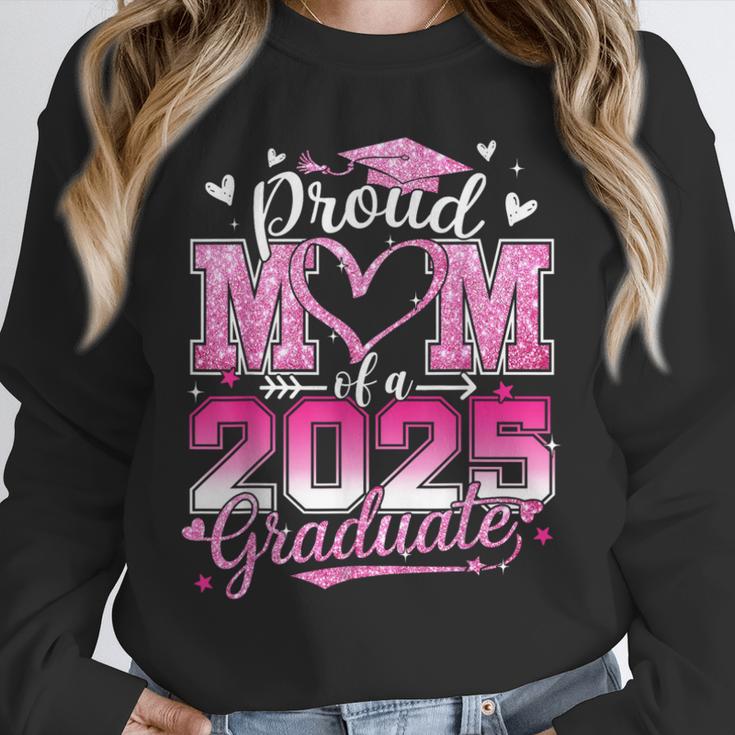 Graduation 2025 Proud Mom Of 2025 Graduate Floral Women Unisex Sweatshirt