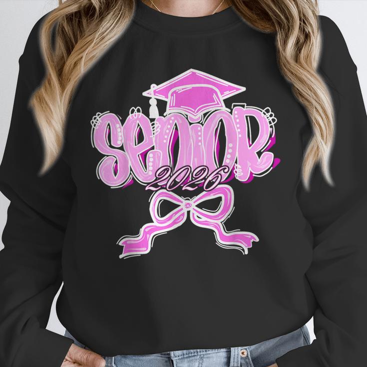 Graduation 2026 Senior 2026 Class Of 2026 Coquette Pink Girl Unisex Sweatshirt