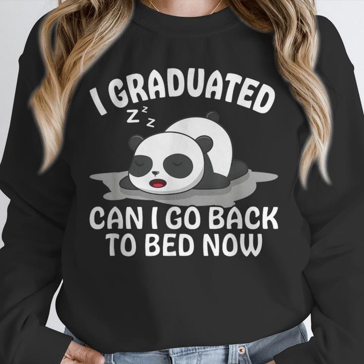Graduation Animal Zoo Panda Bear I Graduated Panda Student Unisex Sweatshirt