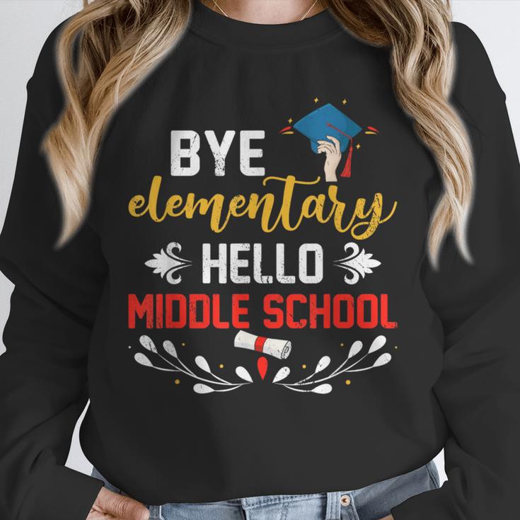 Graduation Bye Elementary Hello Middle School Graduate Unisex Sweatshirt