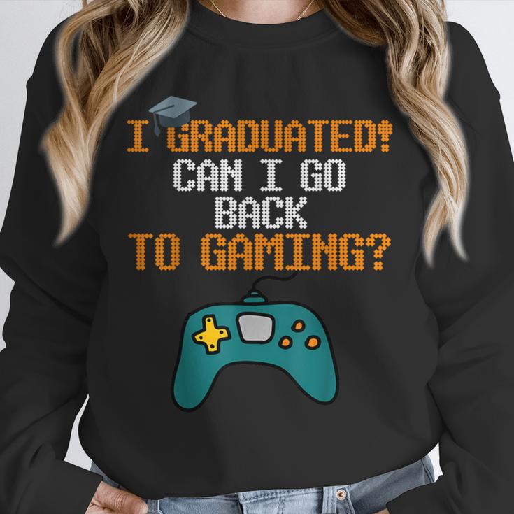 Graduation I Graduated Can I Go Back To Gaming Unisex Sweatshirt