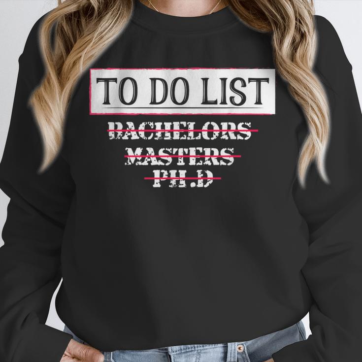Graduation PhD Tee Bachelors Tee Masters Degree Shirts Unisex Sweatshirt