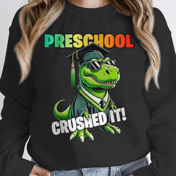 Graduation Preschool DinosaurRex Crushed It Boys Grad Unisex Sweatshirt