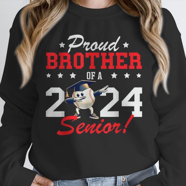 Graduation Proud Brother Of A 2024 Senior Baseball Player Unisex Sweatshirt