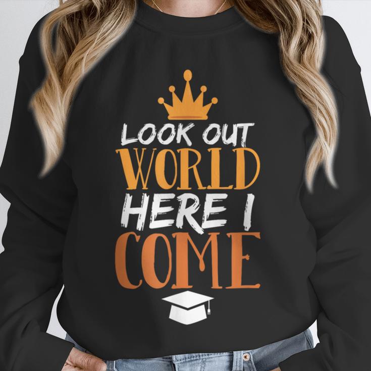Graduation Shirt For Graduate Look Out World Here I Come Unisex Sweatshirt