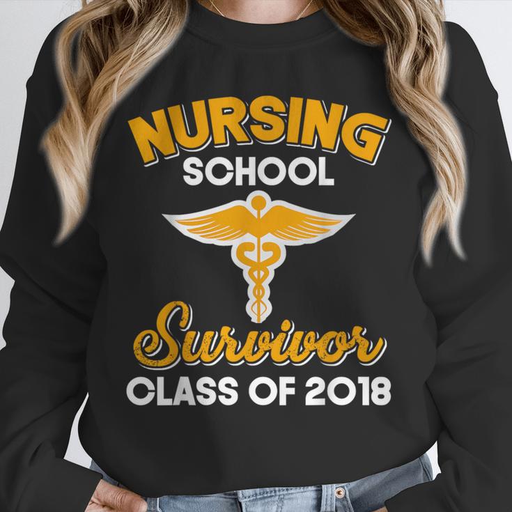 Graduation Shirt Nursing School Survivor Class Of 2018 Tee Unisex Sweatshirt