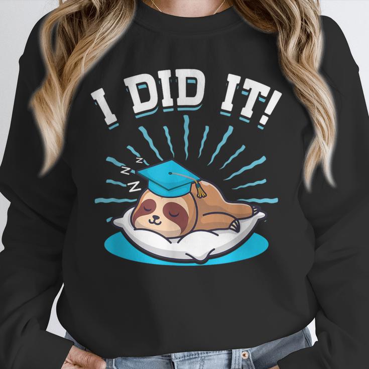 Graduation Did It Sloth Graduate Animal Sloths Sloth Unisex Sweatshirt