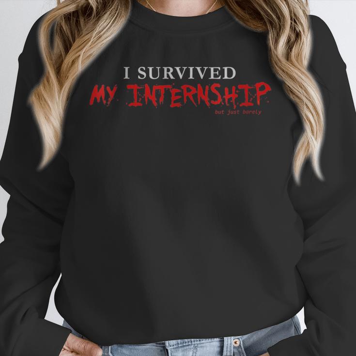 Graduation I Survived My Internship But Just Barely Unisex Sweatshirt