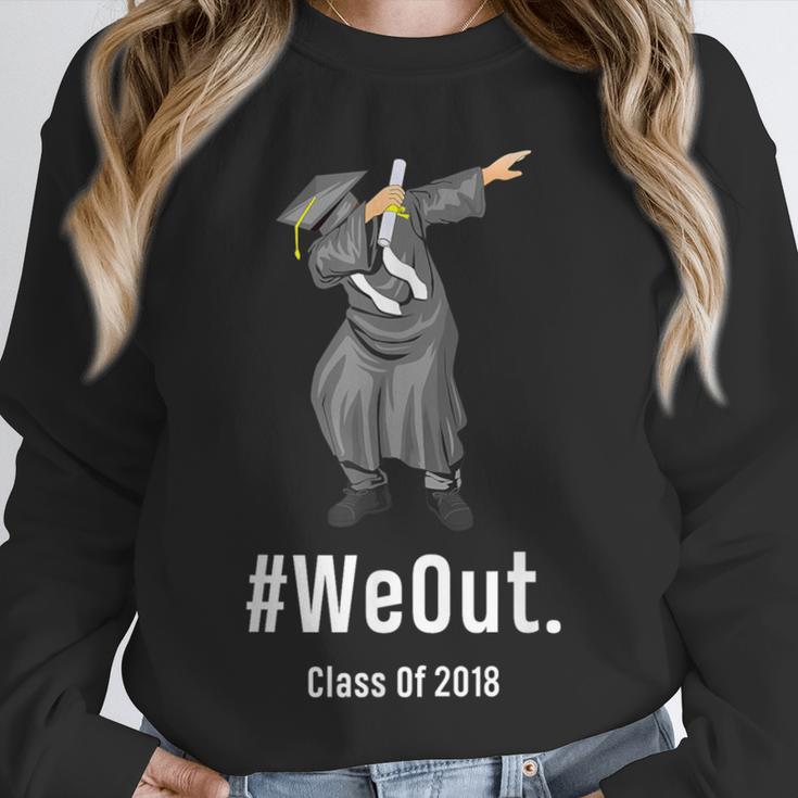 Graduation T-Shirt Dabbing Graduation We Out Class Of 2018 Unisex Sweatshirt