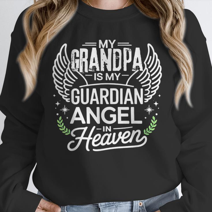 My Grandpa Is My Guardian Angel In Heaven Memory Memorial Unisex Sweatshirt