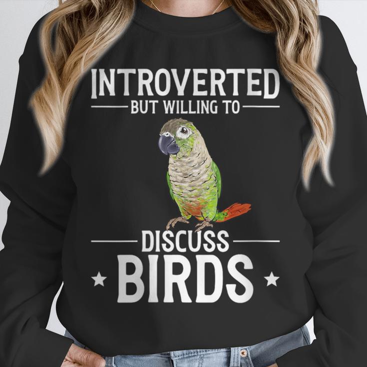 Green Cheek Conure Introvert Parrot Bird Conure Unisex Sweatshirt