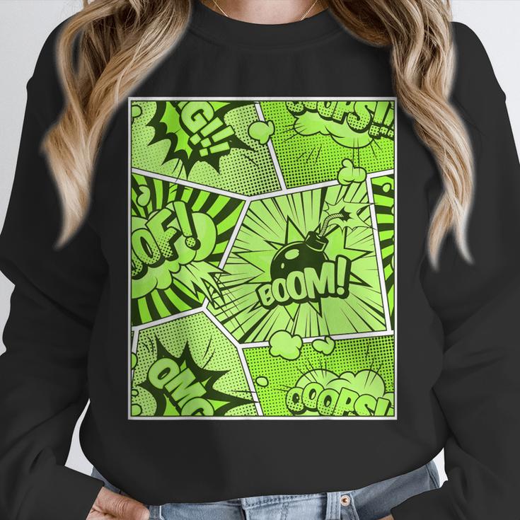 Green Comic Book Green Graphic Unisex Sweatshirt