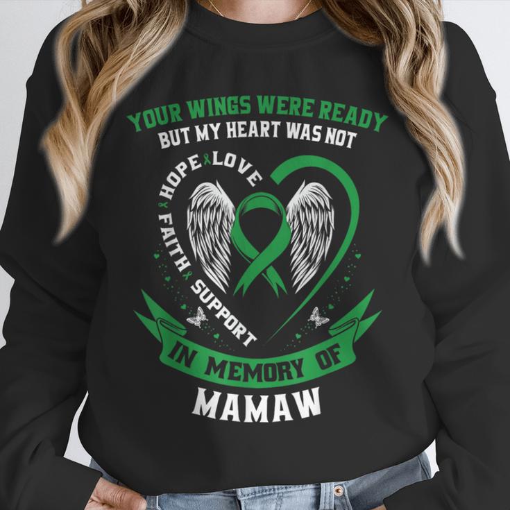 Green In Memory Of Mamaw Kidney Disease Awareness Products Unisex Sweatshirt