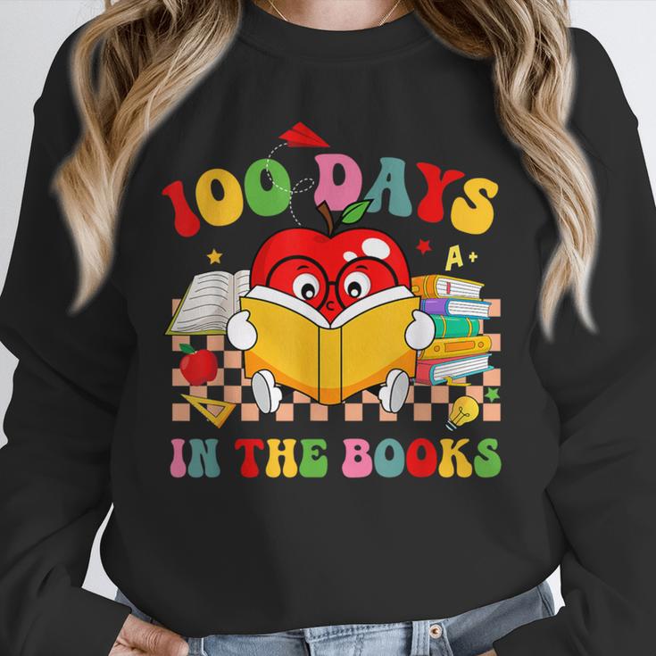 Groovy 100 Days In The Books Reading 100th Day Of School Unisex Sweatshirt