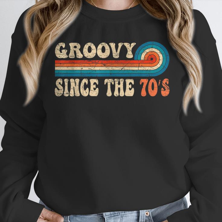 Groovy Since The 70s Aesthetic Nostalgia 1970's Retro Unisex Sweatshirt Groovy Since The 70s Aesthetic Nostalgia 1970's Retro Unisex Sweatshirt