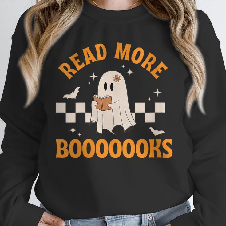 Groovy Halloween Teacher Spooky Read More Book Women Girl Unisex Sweatshirt Groovy Halloween Teacher Spooky Read More Book Women Girl Unisex Sweatshirt