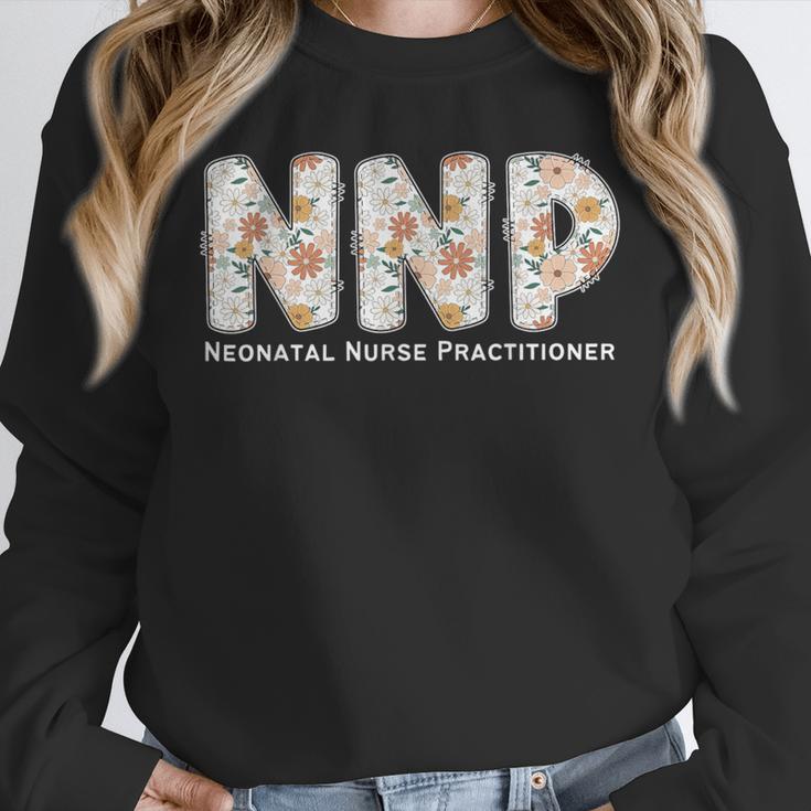 Groovy NNP Neonatal Nurse Practitioner Floral Graduation Unisex Sweatshirt