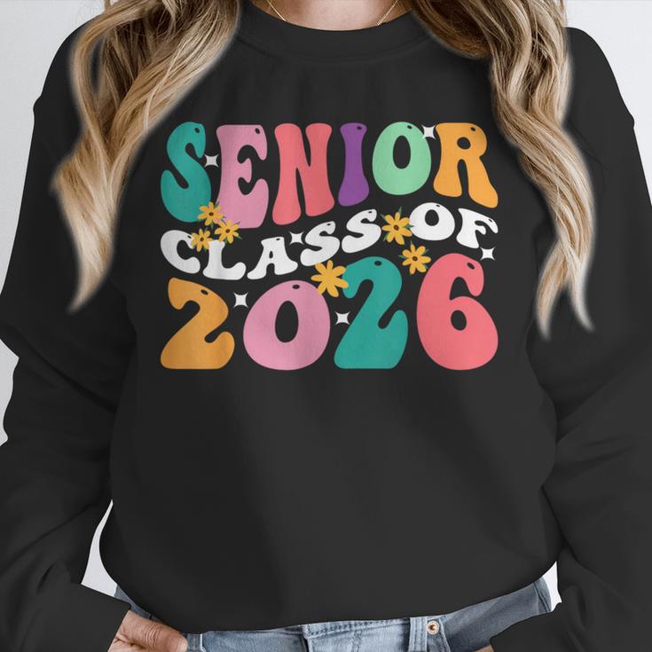 Groovy Senior Class Of 2026 My Last First Day Graduation 26 Unisex Sweatshirt