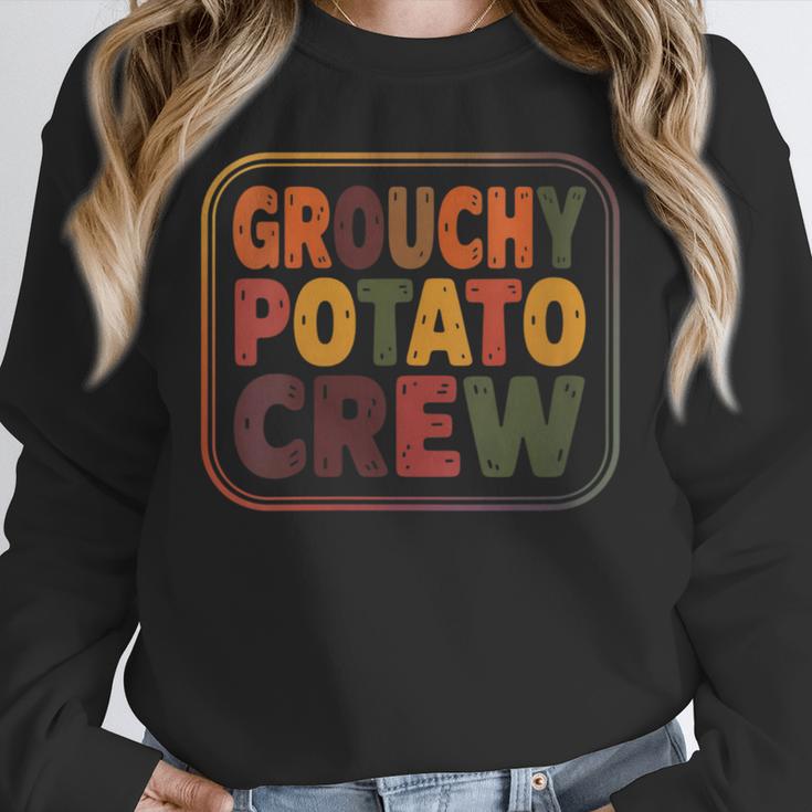 Grouchy Potato Crew Introvert Sarcasm Unisex Sweatshirt