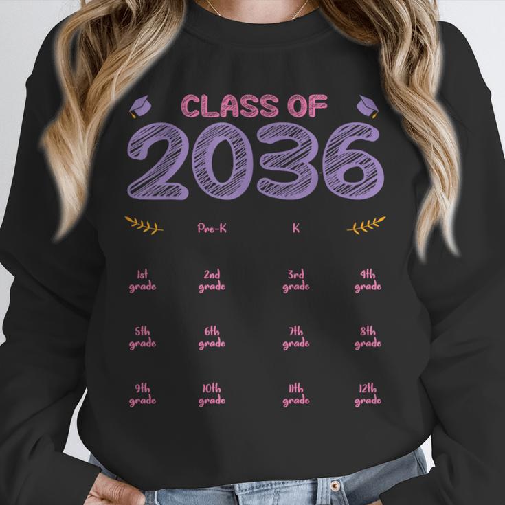 Grow With Me Graduation First Day Of School Class Of 2036 Unisex Sweatshirt