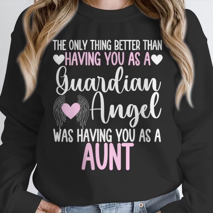 Guardian Angel Memorial In Memory Of Aunt Tee For Niece Unisex Sweatshirt Guardian Angel Memorial In Memory Of Aunt Tee For Niece Unisex Sweatshirt