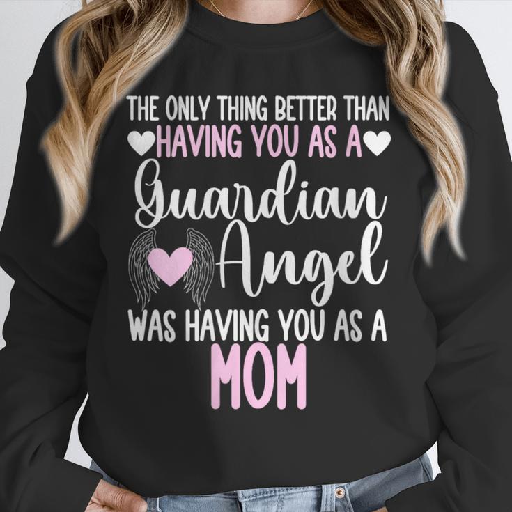 Guardian Angel Memorial In Memory Of Mom Mother Daughter Unisex Sweatshirt Guardian Angel Memorial In Memory Of Mom Mother Daughter Unisex Sweatshirt